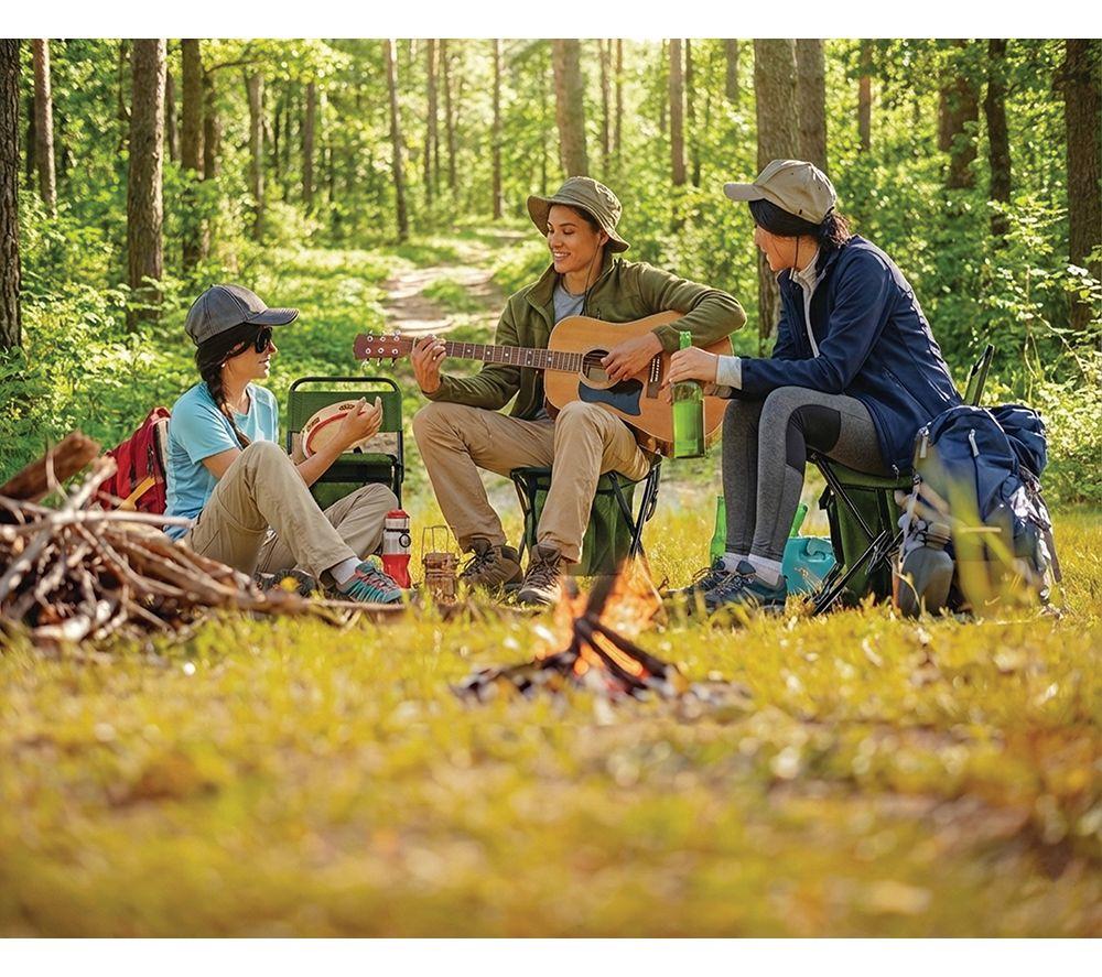 BROOKLYN Camping Chair with Thermal Bag & Wireless Speaker - Green & Black image number 4 of 5