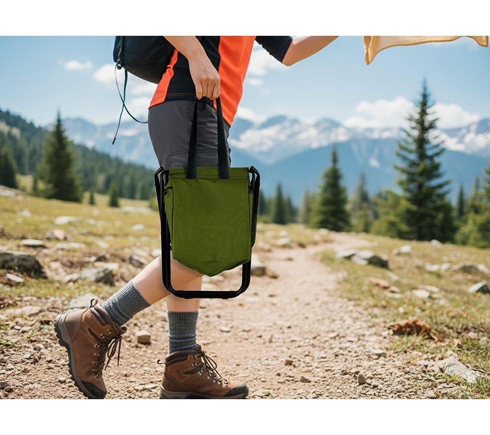 BROOKLYN Camping Chair with Thermal Bag & Wireless Speaker - Green & Black image number 5 of 5