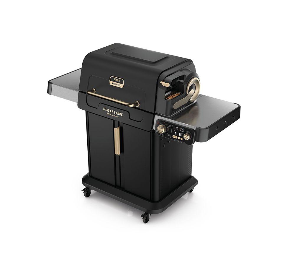 NINJA FlexFlame PG305UK Gas BBQ & Smart Cooking System - Black & Gold