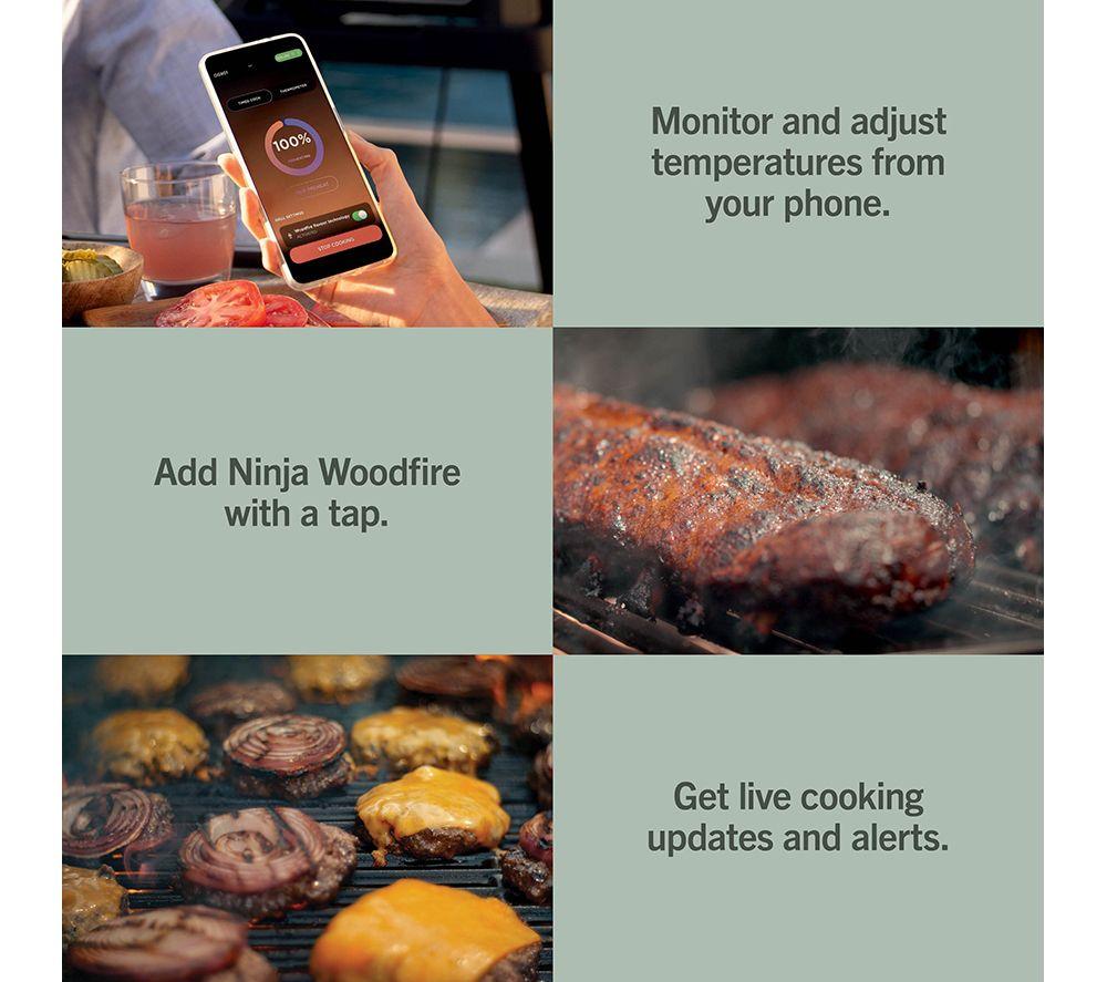 NINJA FlexFlame PG305UK Gas BBQ & Smart Cooking System - Black & Gold image number 5 of 15