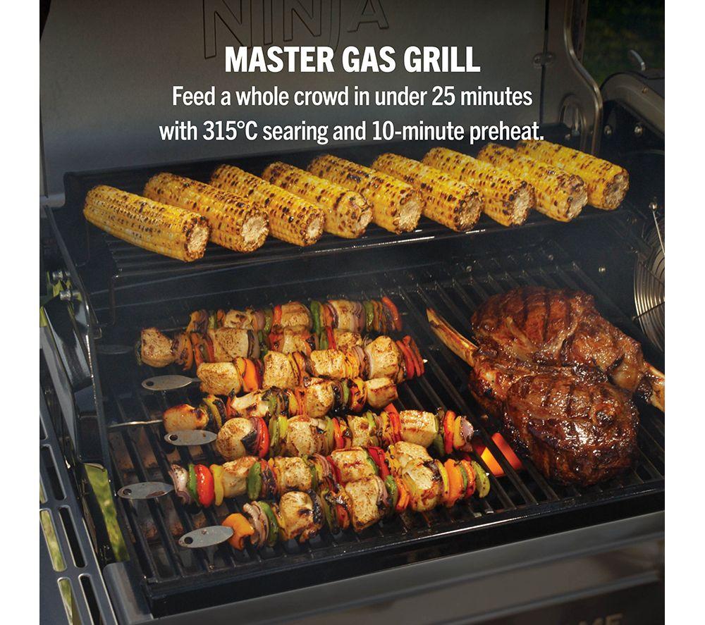 NINJA FlexFlame PG305UK Gas BBQ & Smart Cooking System - Black & Gold image number 6 of 15