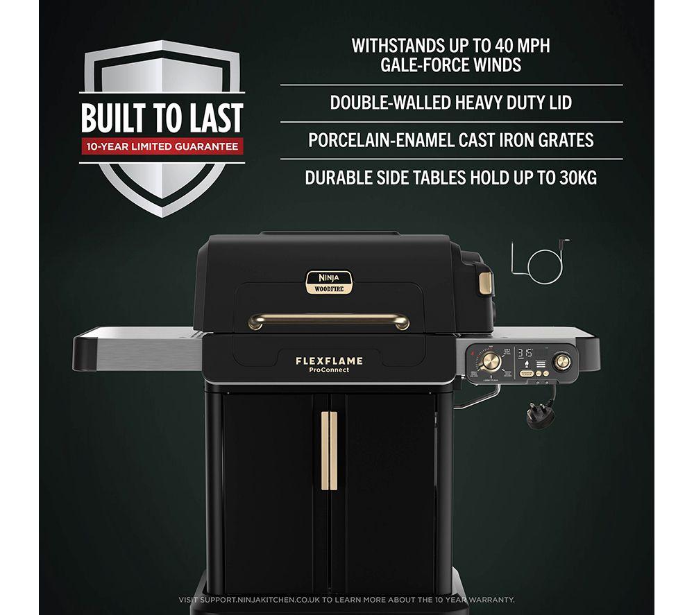 NINJA FlexFlame PG305UK Gas BBQ & Smart Cooking System - Black & Gold image number 14 of 15