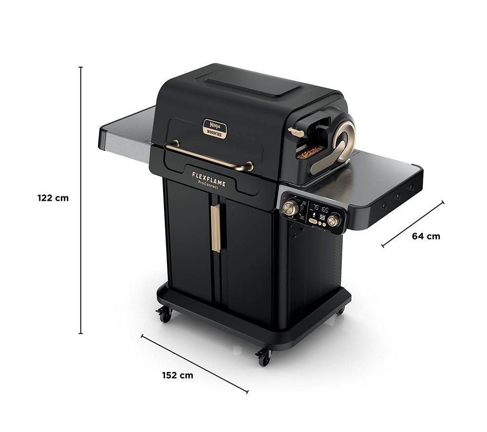 NINJA FlexFlame PG305UK Gas BBQ & Smart Cooking System - Black & Gold image number 15 of 15