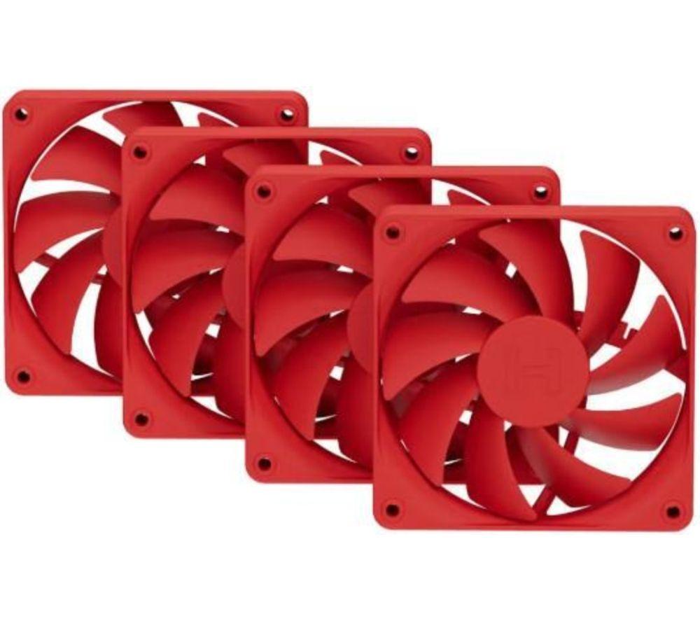 HYTE FA12 120 mm Case Fan - Pack Of 4, Red