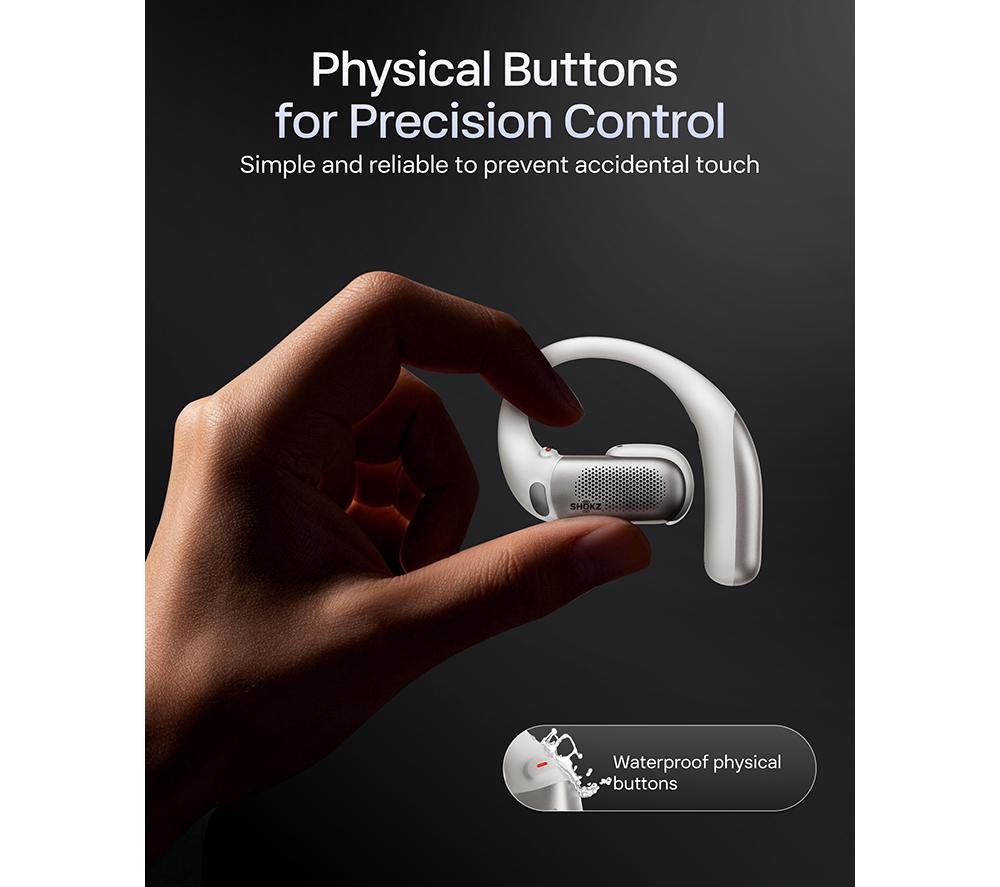 SHOKZ OpenFit Pro Wireless Bluetooth Noise-Cancelling Earbuds - White image number 10 of 12