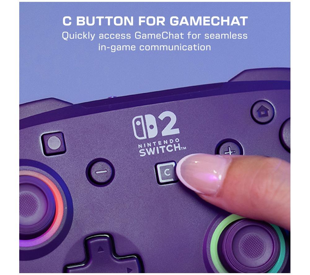 TURTLE BEACH Afterglow Wave Wireless Controller for Nintendo Switch 2 - Purple image number 6 of 16