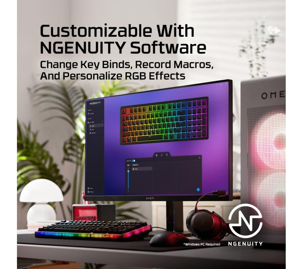 HYPERX Origins 2 1800 RGB Mechanical Gaming Keyboard - Black image number 4 of 5