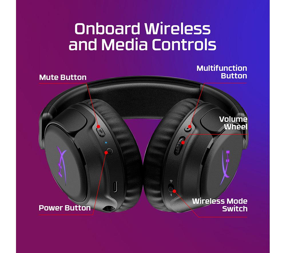 HYPERX Cloud Flight 2 Wireless Gaming Headset - White image number 8 of 16