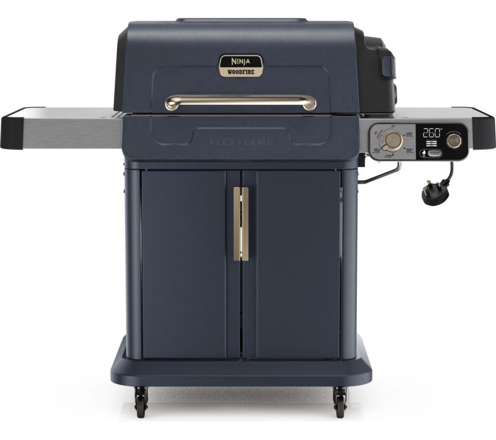 NINJA FlexFlame PG301UKBL Gas BBQ & Outdoor Cooking System - Blue & Gold