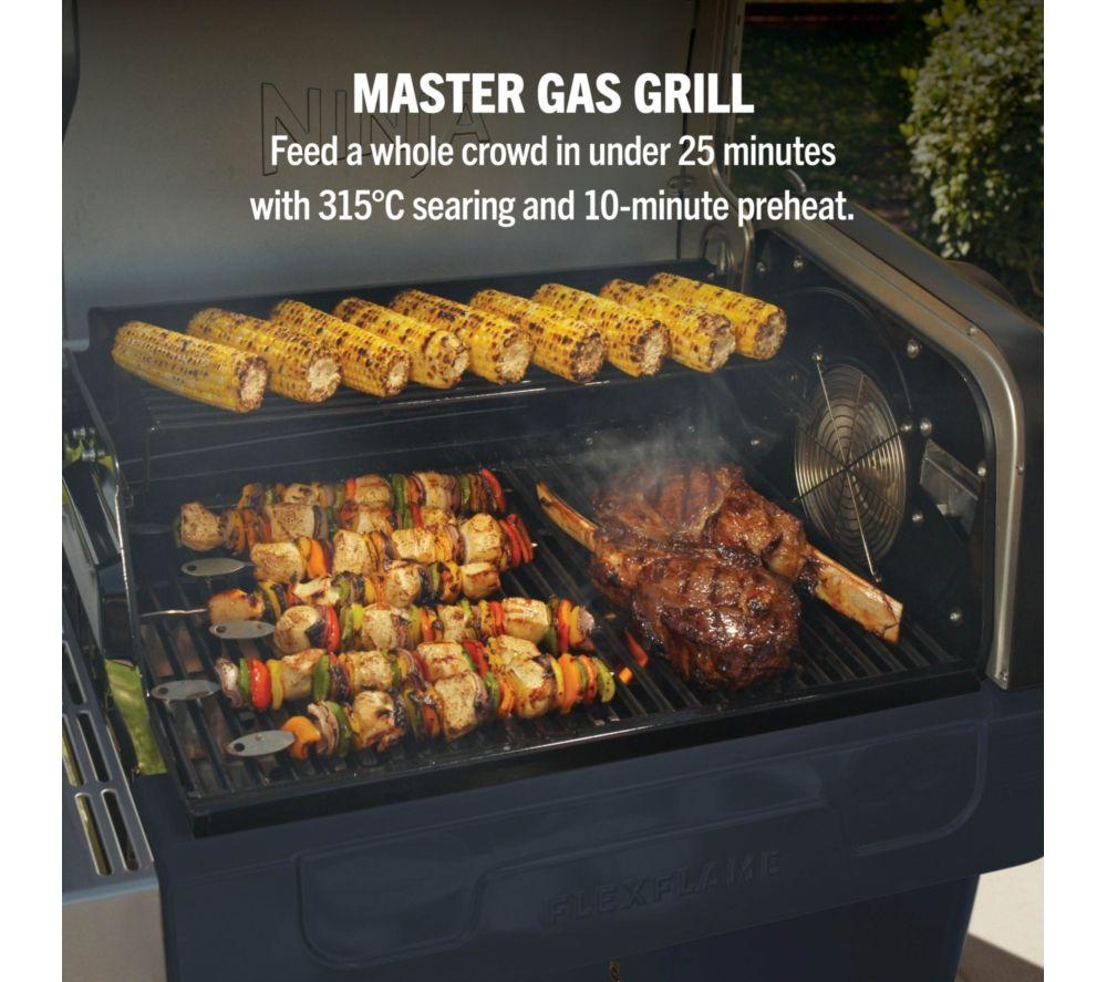 NINJA FlexFlame PG301UKBL Gas BBQ & Outdoor Cooking System - Blue & Gold image number 12 of 13