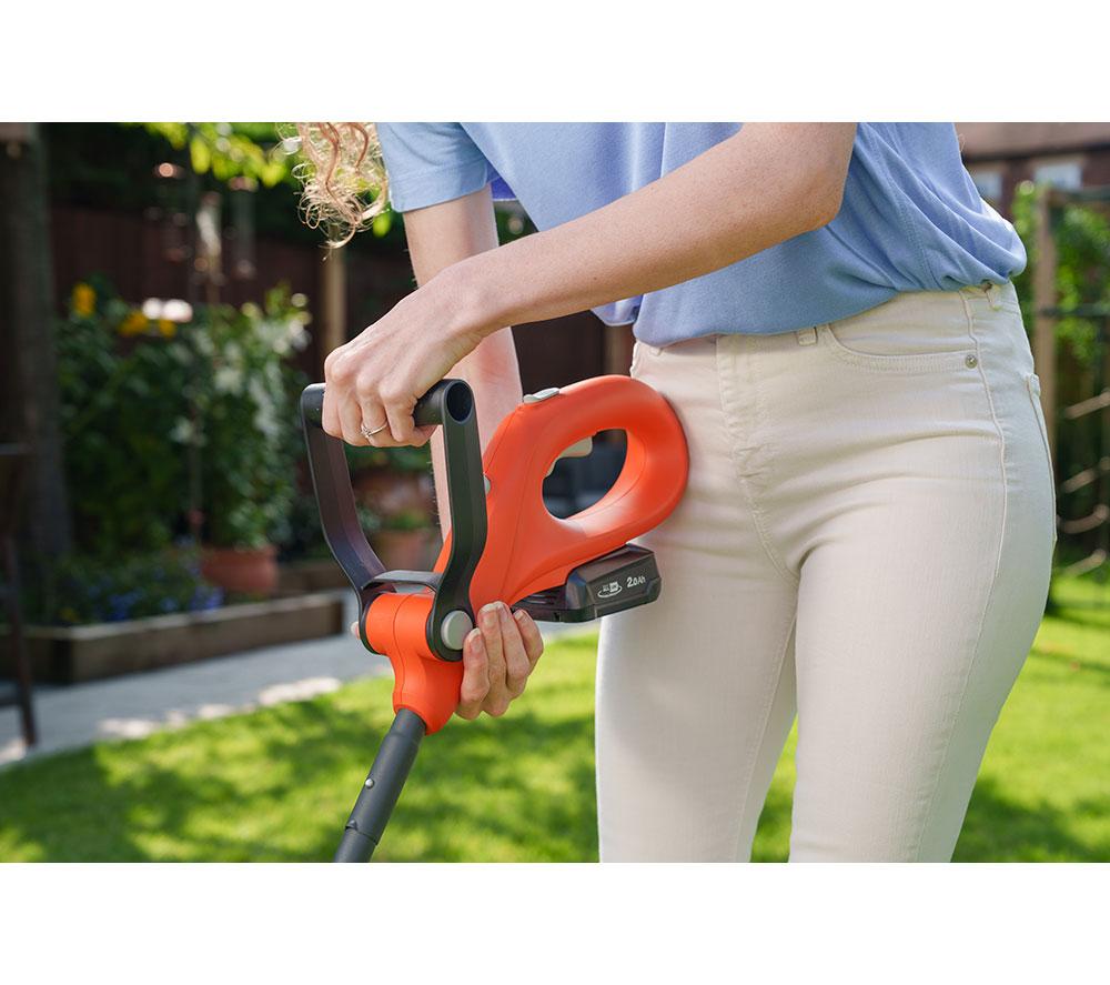 FLYMO SimpliTrim 250 Cordless Grass Trimmer Kit - Orange & Charcoal image number 5 of 8
