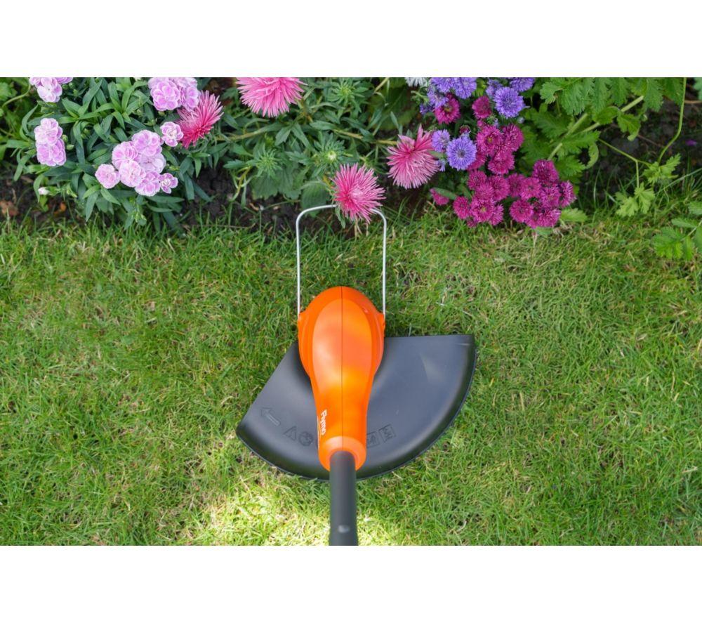FLYMO SimpliTrim 250 Cordless Grass Trimmer Kit - Orange & Charcoal image number 7 of 8
