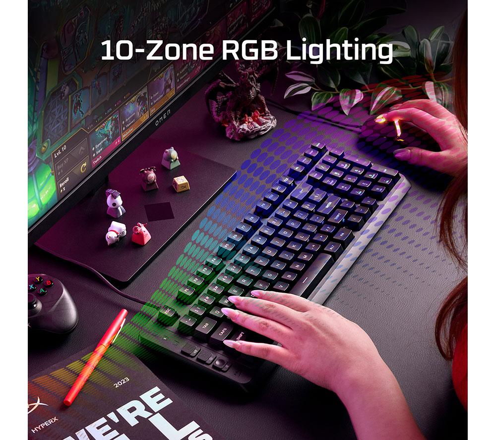 HYPERX Eve 1800 RGB Gaming Keyboard - Black image number 4 of 10