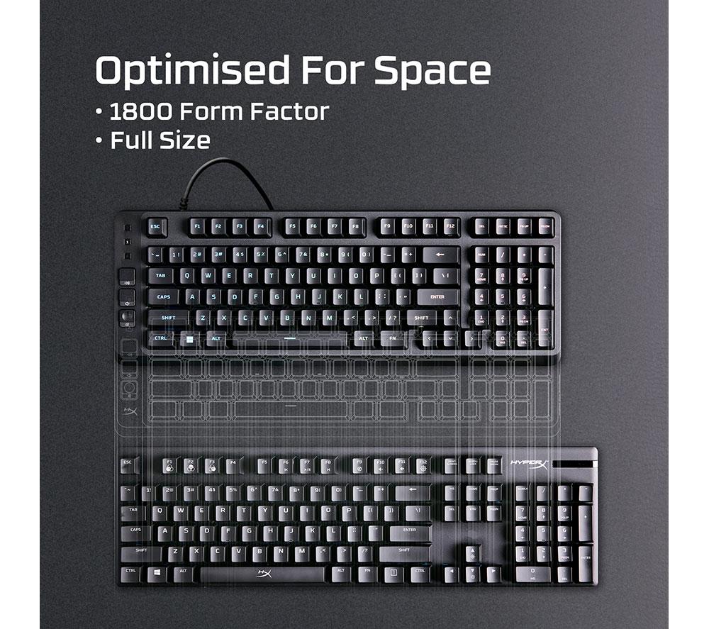 HYPERX Eve 1800 RGB Gaming Keyboard - Black image number 6 of 10