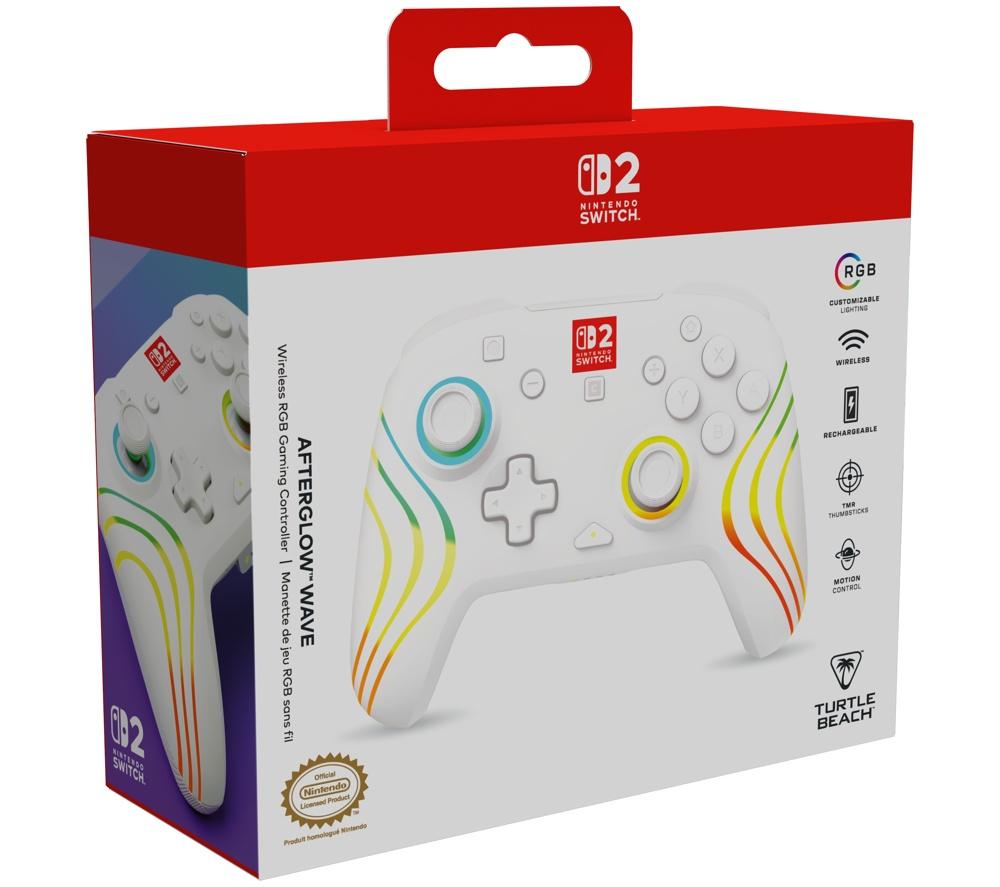 TURTLE BEACH Afterglow Wave Wireless Controller for Nintendo Switch 2 - White image number 2 of 16