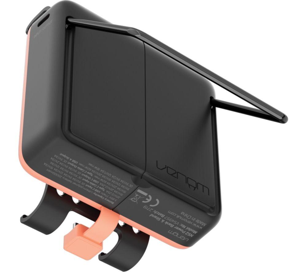 VENOM Nintendo Switch 2 Power Bank and Stand - Red & Black image number 6 of 8