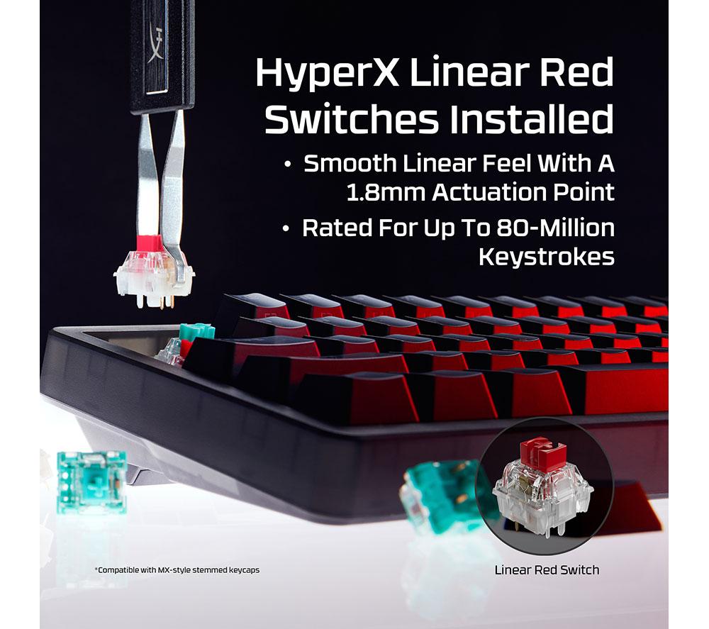 HYPERX Origins 2 65 RGB Mechanical Gaming Keyboard - Black image number 5 of 12