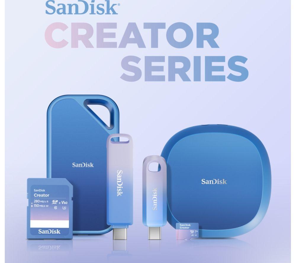 Buy SANDISK Creator PRO Portable External SSD - 1 TB, Blue | Currys