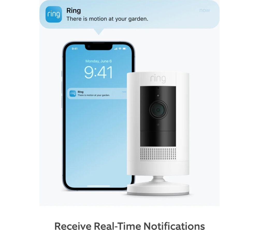 RING Stick Up Cam Battery (3rd Gen) - Twin Pack, White image number 4 of 6