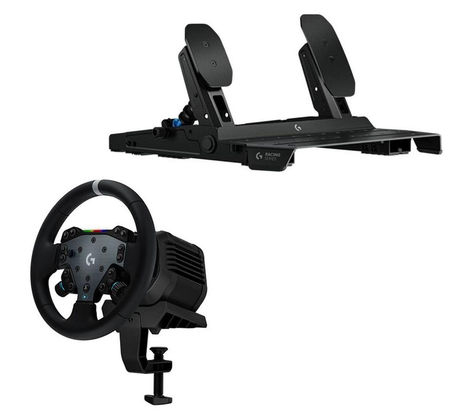 LOGITECH G RS50 Racing Wheel for PC and Xbox & Pedal Set Bundle