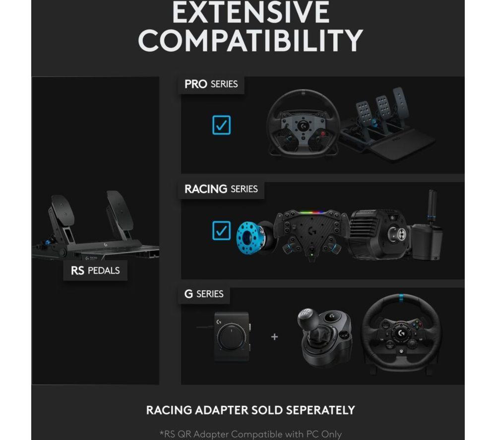 LOGITECH G RS50 Racing Wheel for PC and Xbox & Pedal Set Bundle image number 8 of 10
