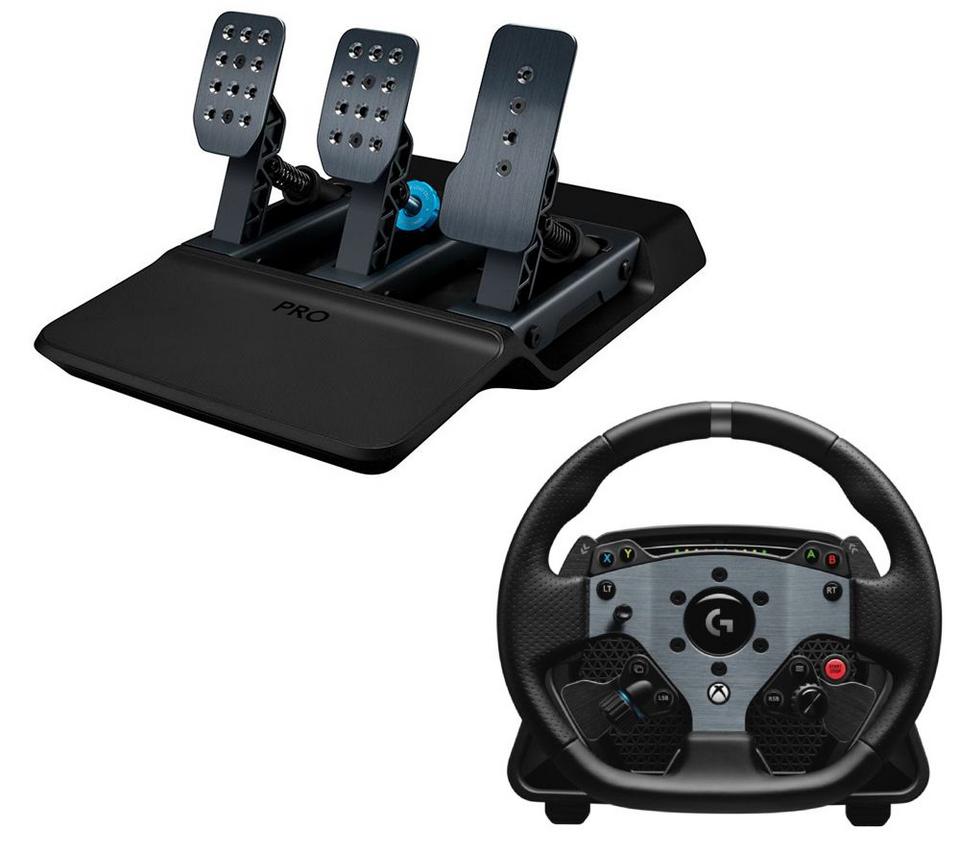 LOGITECH G Pro (PC & Xbox) Racing Wheel & Racing Pedal Set Bundle