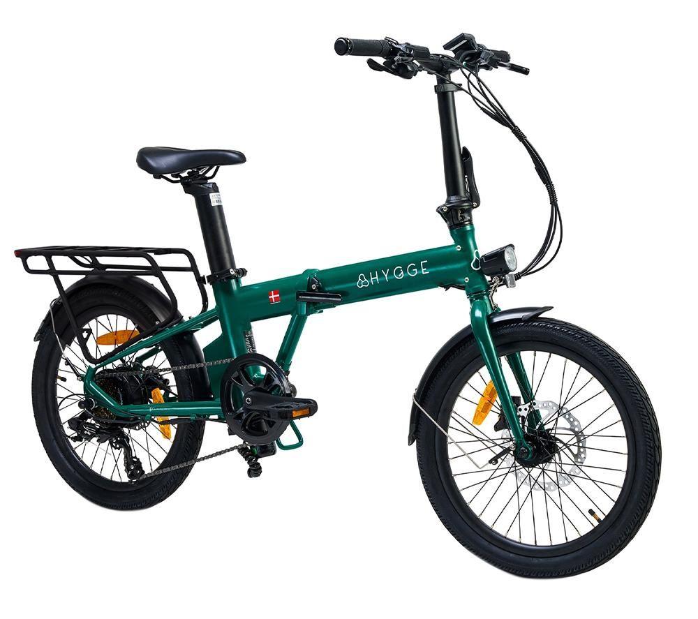 HYGGE Virum HY0319 Electric Folding Bike - British Racing Green image number 2 of 9