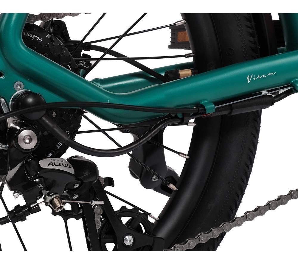 HYGGE Virum HY0319 Electric Folding Bike - British Racing Green image number 8 of 9
