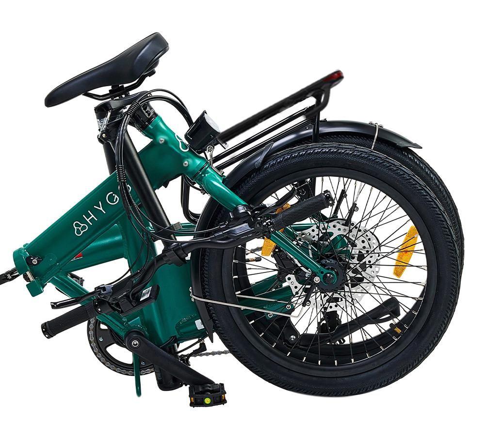 HYGGE Virum HY0319 Electric Folding Bike - British Racing Green image number 9 of 9