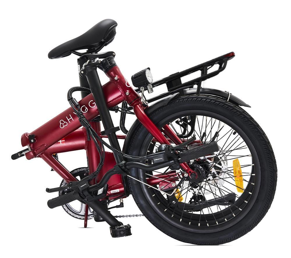 HYGGE Virum HY0321 Electric Folding Bike - Sangria Red image number 4 of 10