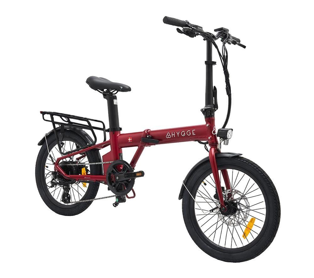 HYGGE Virum HY0321 Electric Folding Bike - Sangria Red image number 5 of 10