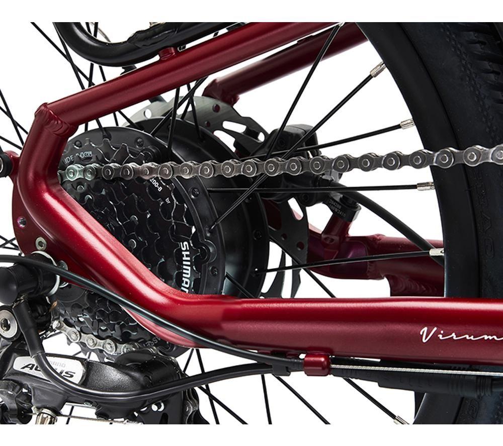 HYGGE Virum HY0321 Electric Folding Bike - Sangria Red image number 8 of 10