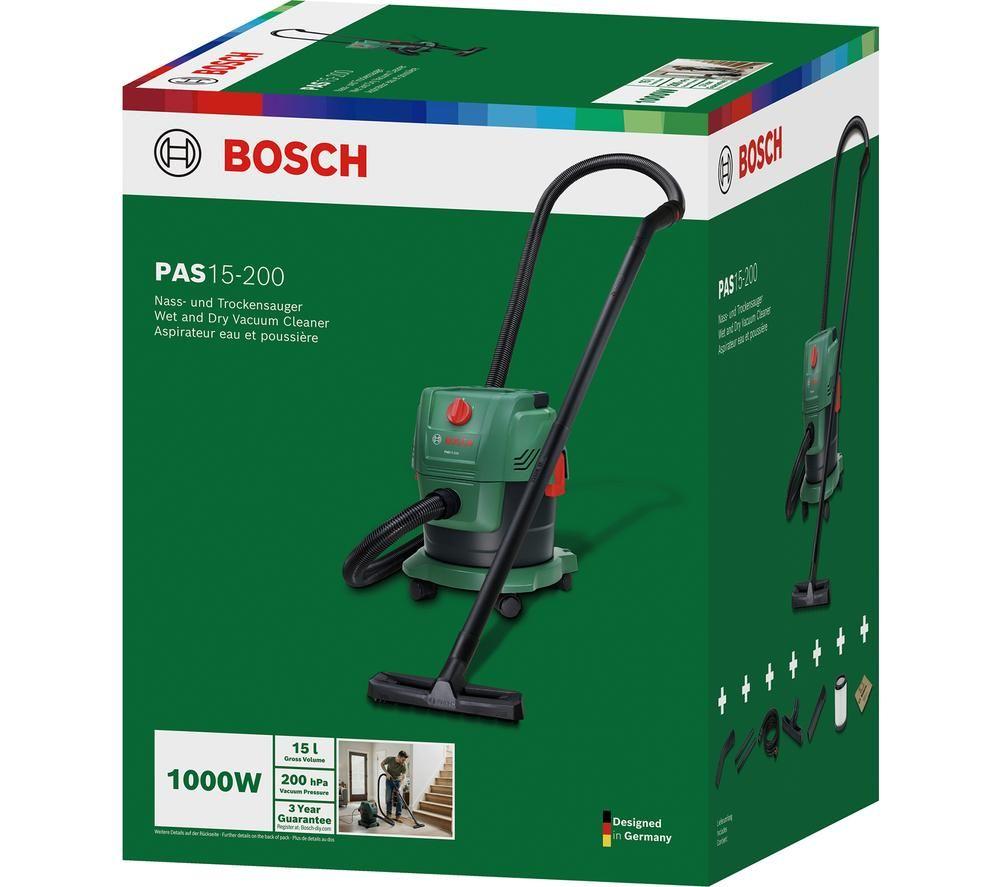 BOSCH PAS15-200 Cylinder Vacuum Cleaner - Green & Black image number 5 of 10