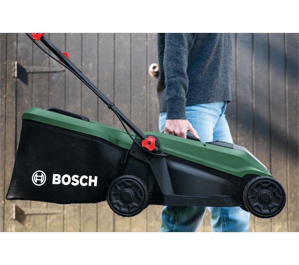 BOSCH Rotak 18V-32 Cordless Rotary Lawn Mower - Green & Black image number 6 of 13