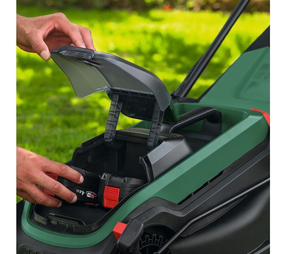 BOSCH Rotak 18V2-38 Cordless Rotary Lawn Mower - Green & Black image number 5 of 10