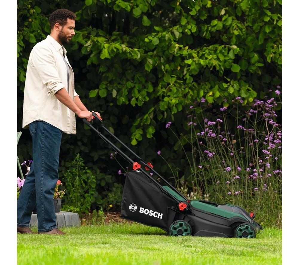 BOSCH Rotak 18V2-38 Cordless Rotary Lawn Mower - Green & Black image number 8 of 10