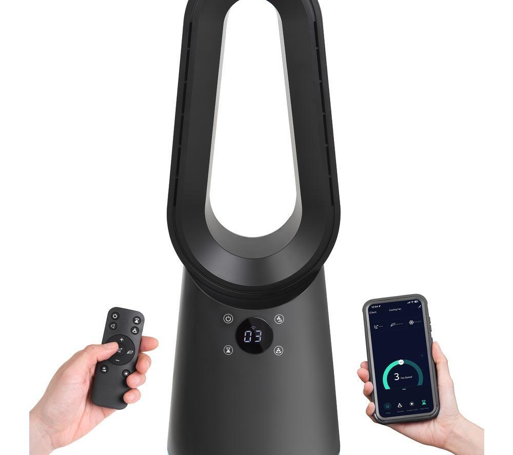 RUSSELL HOBBS RHCBLDL10BSM Smart Bladeless Tower Fan - Black image number 3 of 5