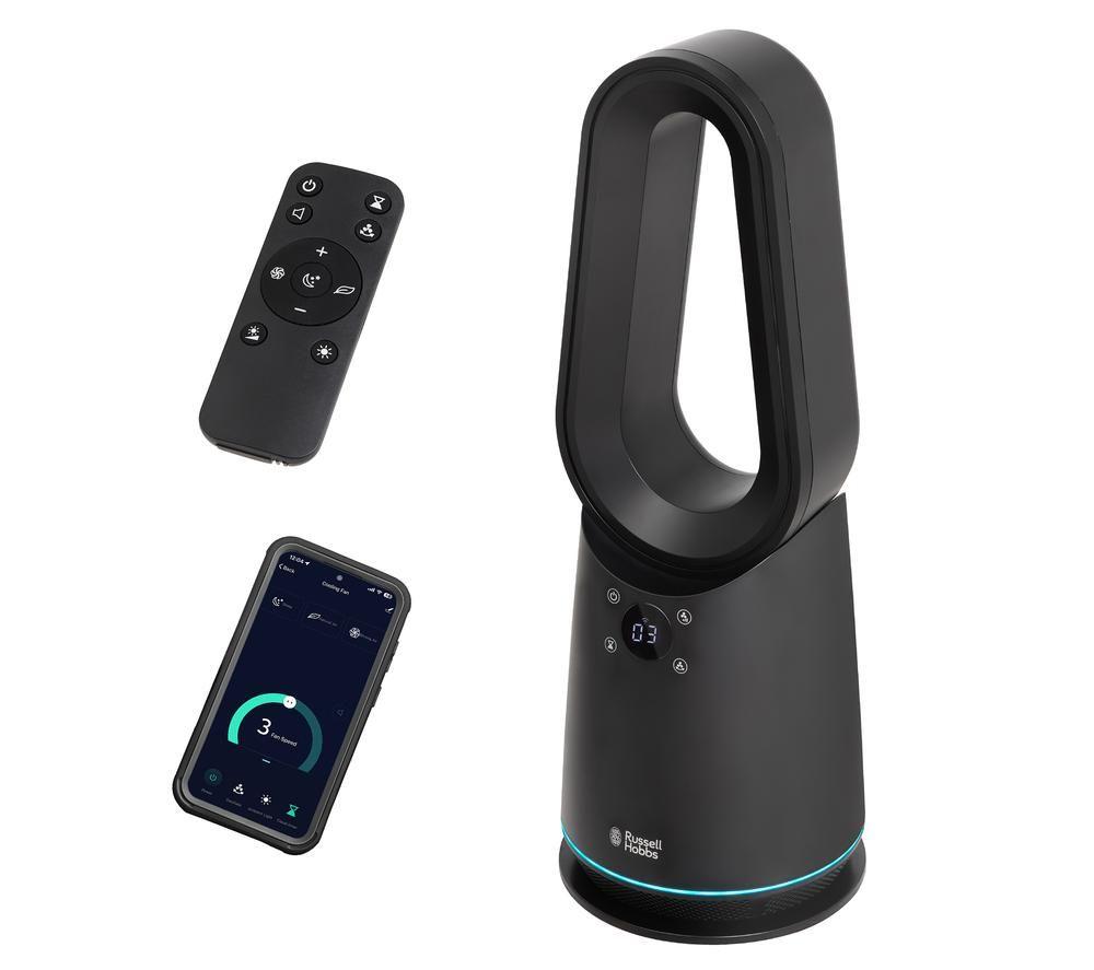 RUSSELL HOBBS RHCBLDL10BSM Smart Bladeless Tower Fan - Black image number 5 of 5