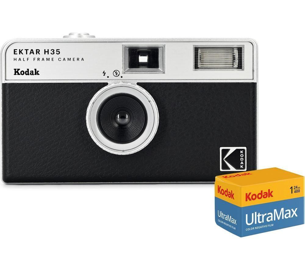 Kodak Ektar H35 35Mm Half-Frame Camera 24 Exposure Ultra Max 35Mm Film - Black, Black