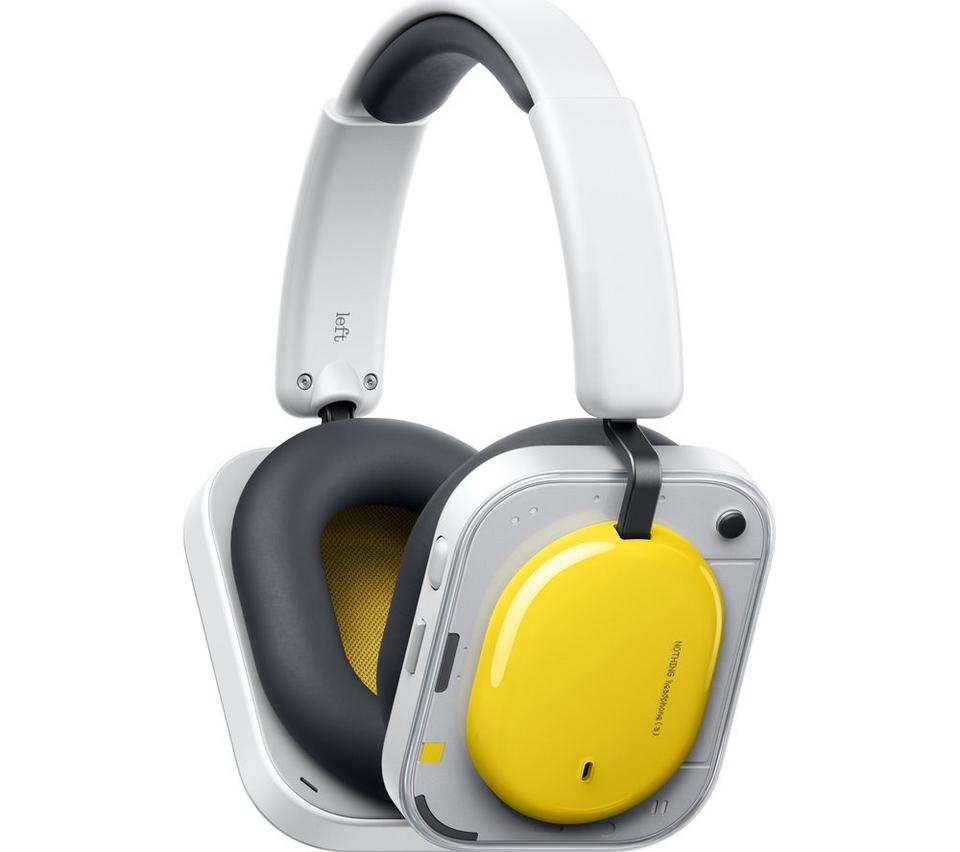 NOTHING Headphone (a) Wireless Bluetooth Noise-Cancelling Sports Headphones - Yellow