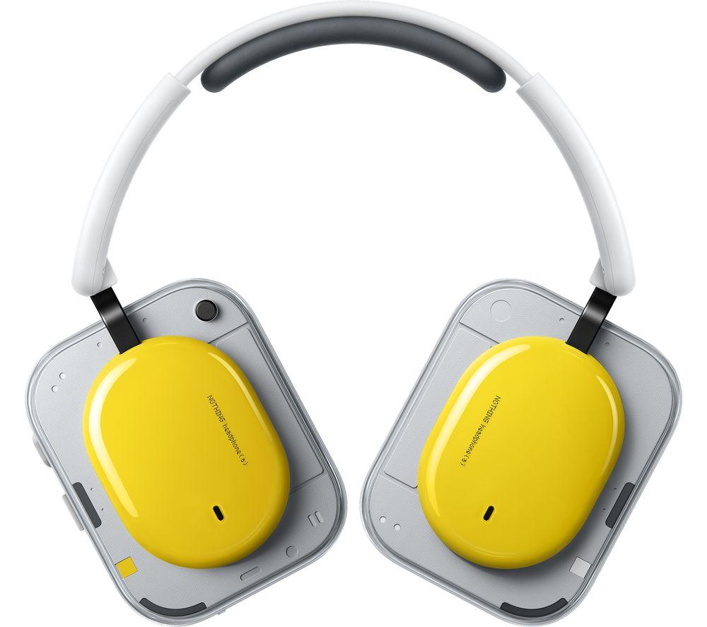NOTHING Headphone (a) Wireless Bluetooth Noise-Cancelling Sports Headphones - Yellow image number 5 of 9