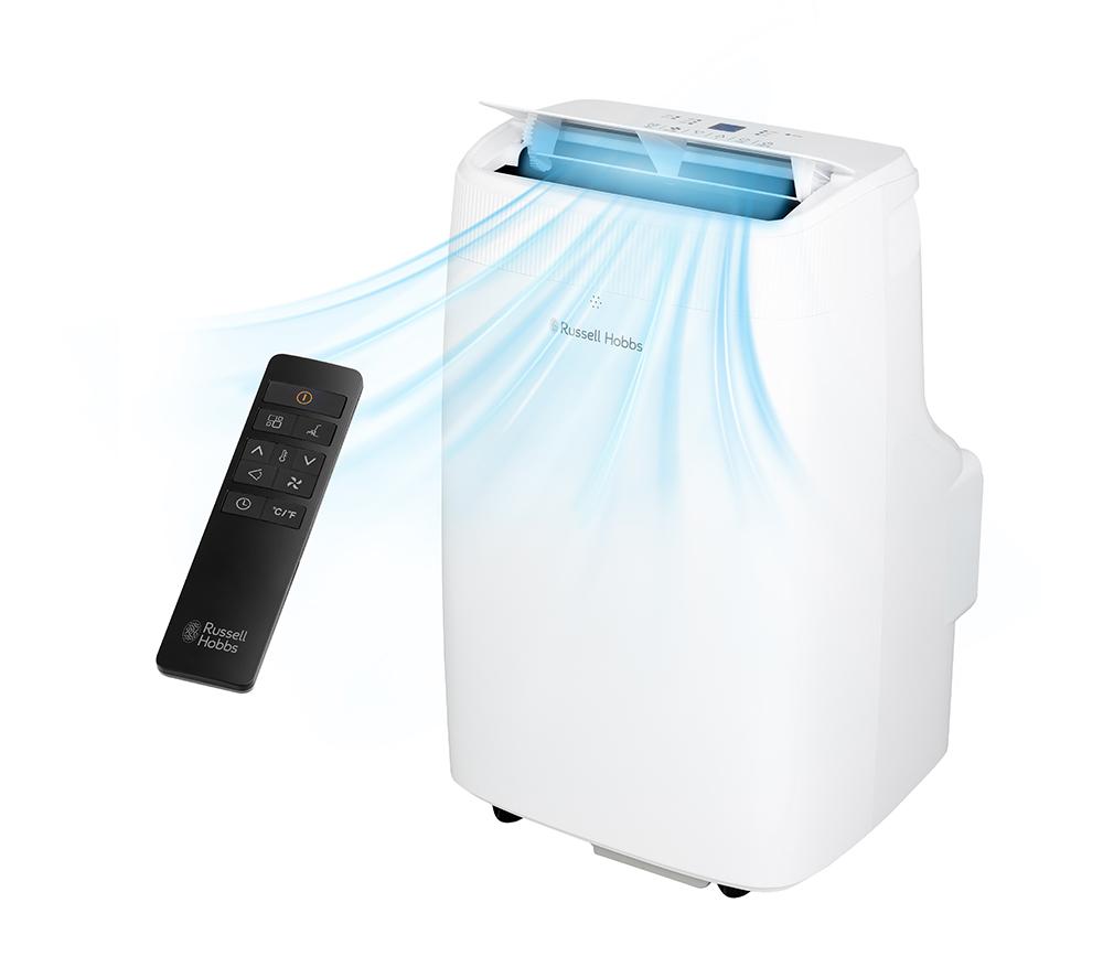 Russell Hobbs RHPAC4003 2-in-1 Smart Portable Air Conditioner - White, White-309859
