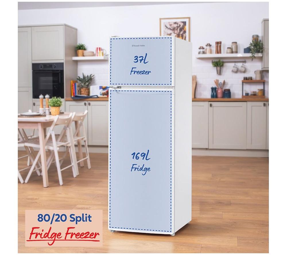 RUSSELL HOBBS RH143TMFF542E1W 80/20 Fridge Freezer - White image number 5 of 14