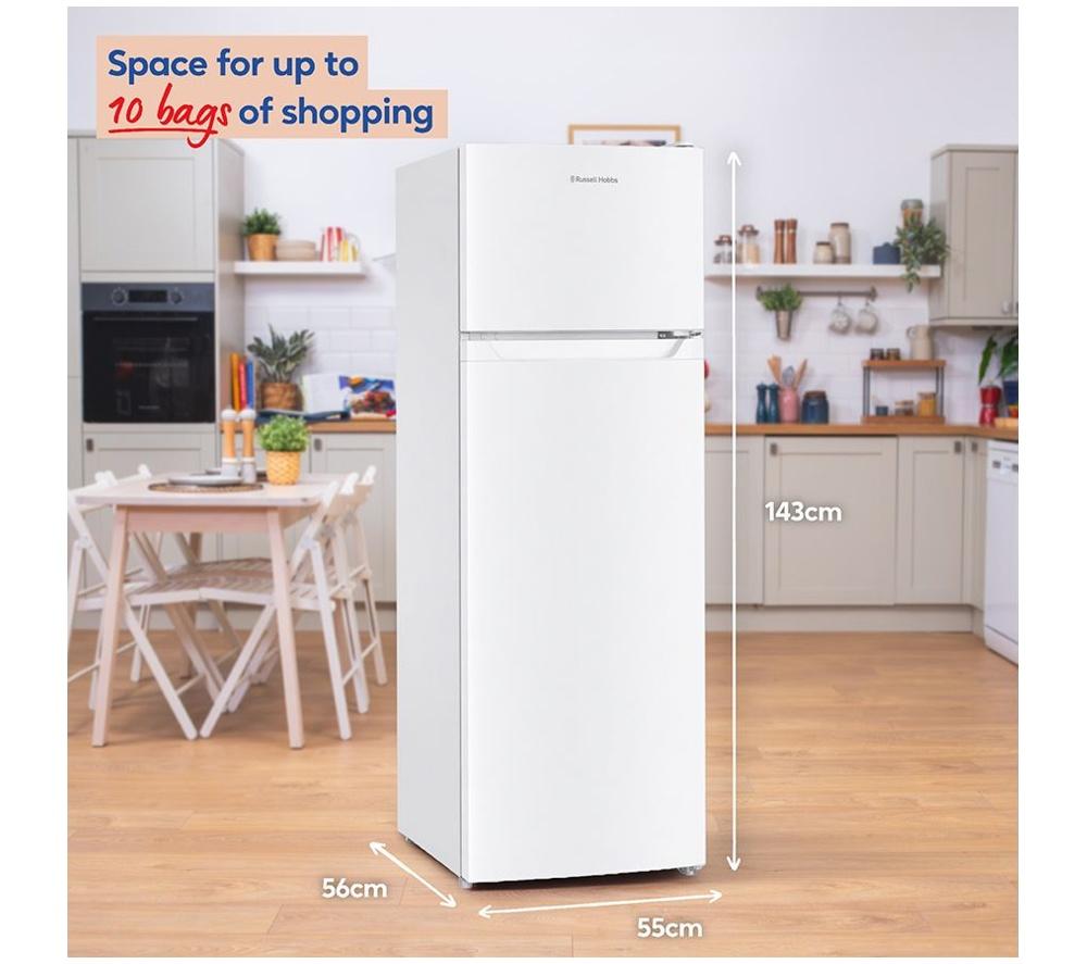 RUSSELL HOBBS RH143TMFF542E1W 80/20 Fridge Freezer - White image number 6 of 14