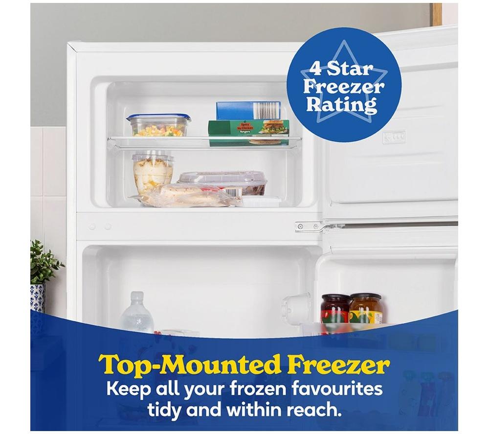 RUSSELL HOBBS RH143TMFF542E1W 80/20 Fridge Freezer - White image number 10 of 14