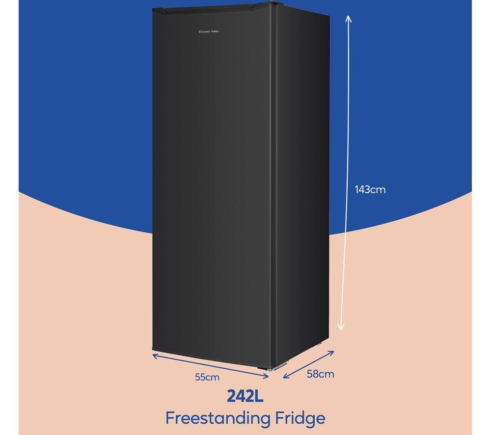 RUSSELL HOBBS RH143LF552E1B Tall Fridge - Black image number 2 of 10
