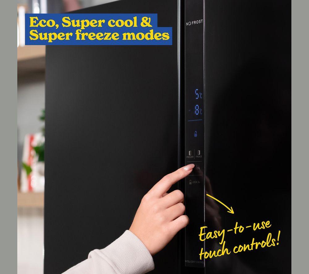 RUSSELL HOBBS RH90AFF201B-WD American-Style Fridge Freezer - Black image number 5 of 10