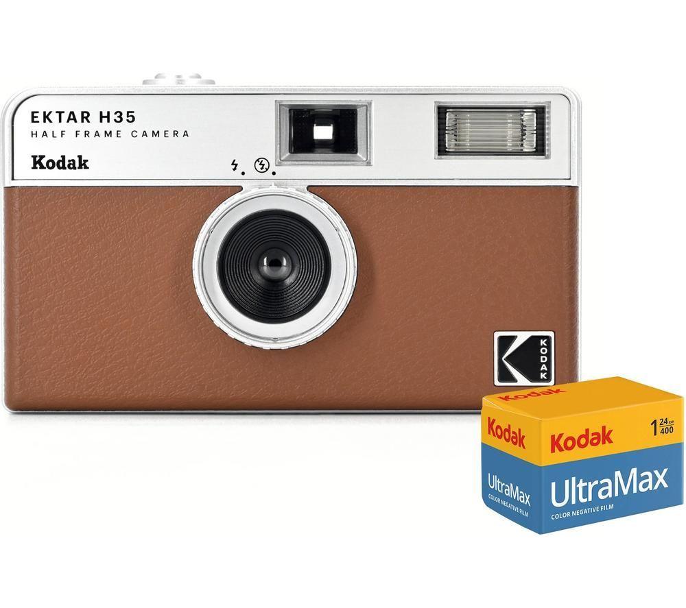 Kodak Ektar H35 35Mm Half-Frame Camera 24 Exposure Ultra Max 35Mm Film - Brown, Brown
