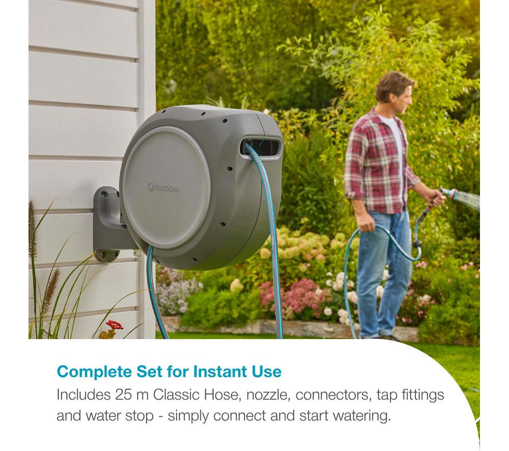 GARDENA 8050-28 Wall-Mounted Hose Box Roll Up - 25 m image number 6 of 8