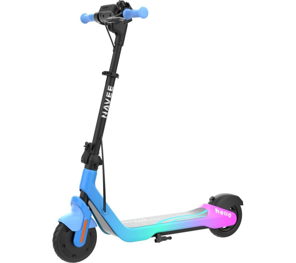NAVEE K100 Max Electric Folding Kids Scooter - Blue & Pink image number 2 of 3